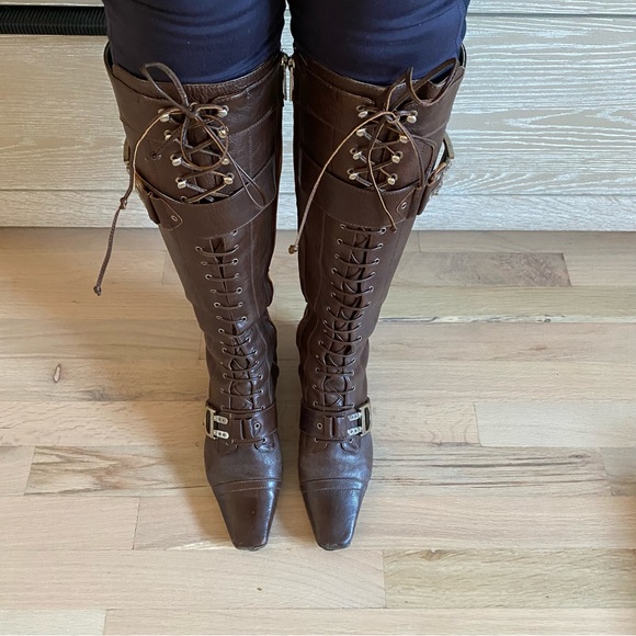 Dior Leather Flight Boots - Picture 5 of 11